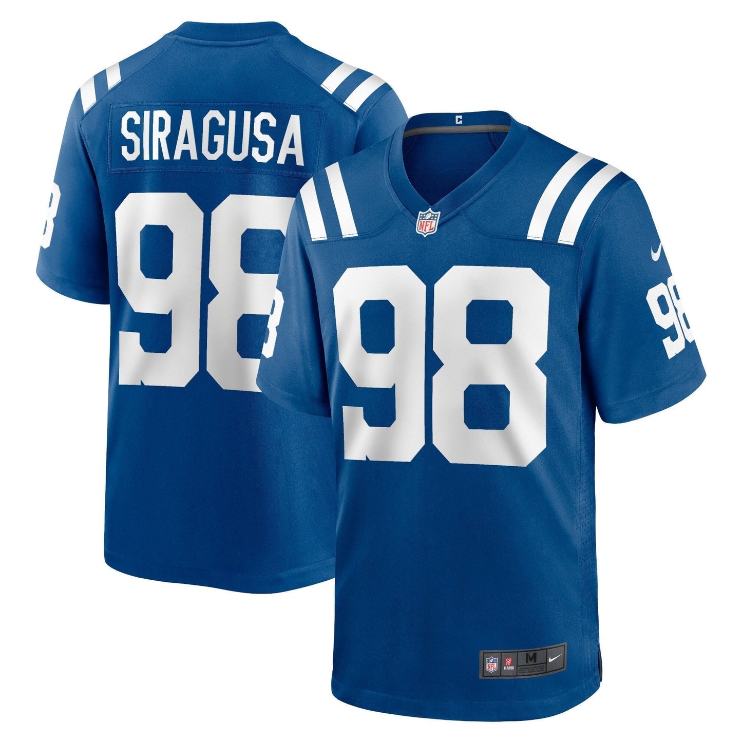 Tony Siragusa Indianapolis Colts  Game Retired   Jersey - Royal