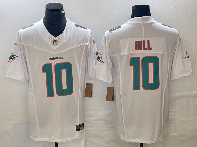 Men's Miami Dolphins Tyreek Hill White Game Jersey