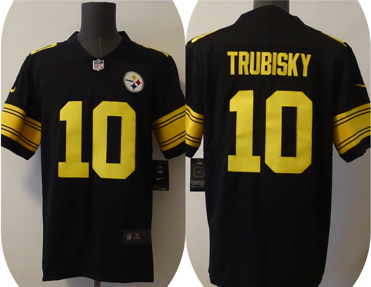 Men's Pittsburgh Steelers Mitchell Trubisky Black Alternate Legend Jersey