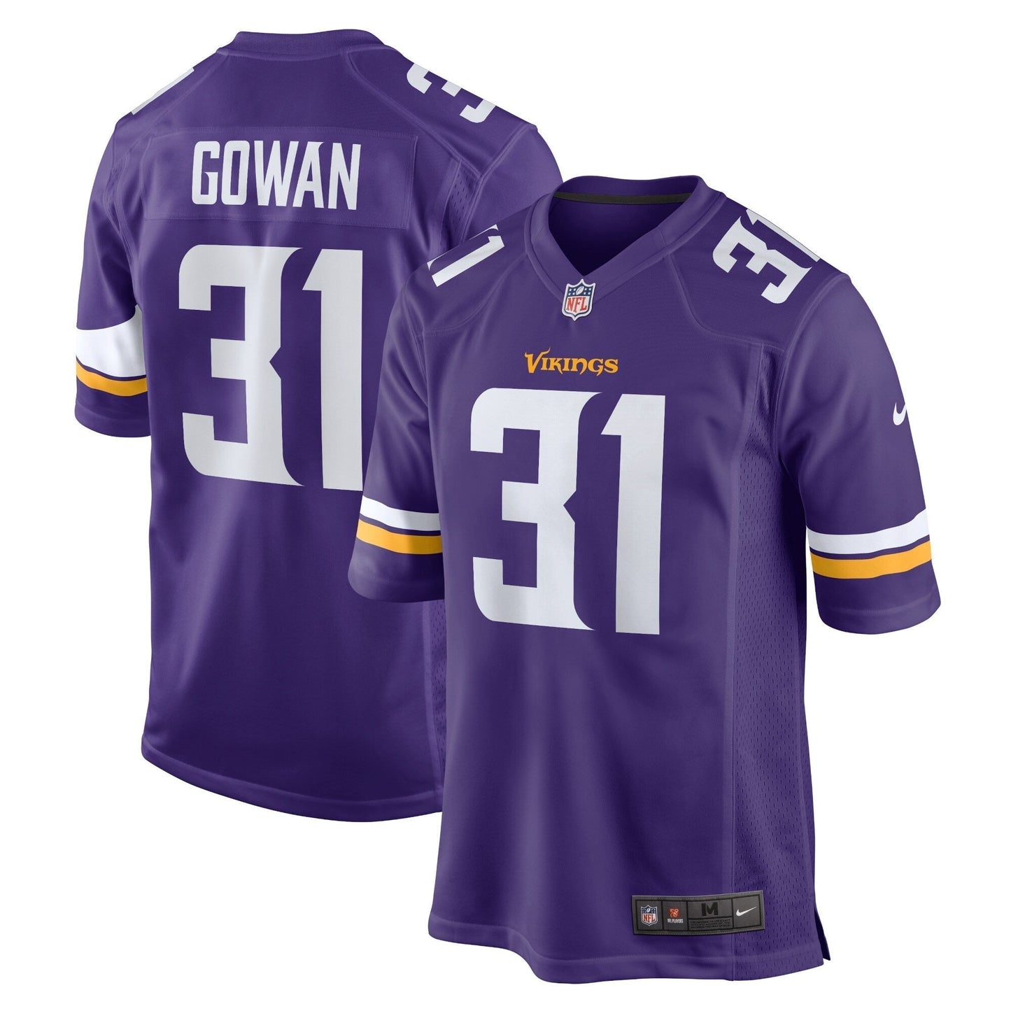 Tay Gowan Minnesota Vikings  Home Game   Jersey - Purple