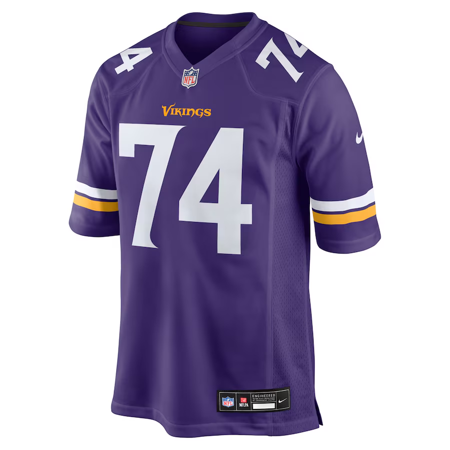 Men's Minnesota Vikings Donovan Jackson  Purple 2025 NFL Draft First Round Pick Game Jersey