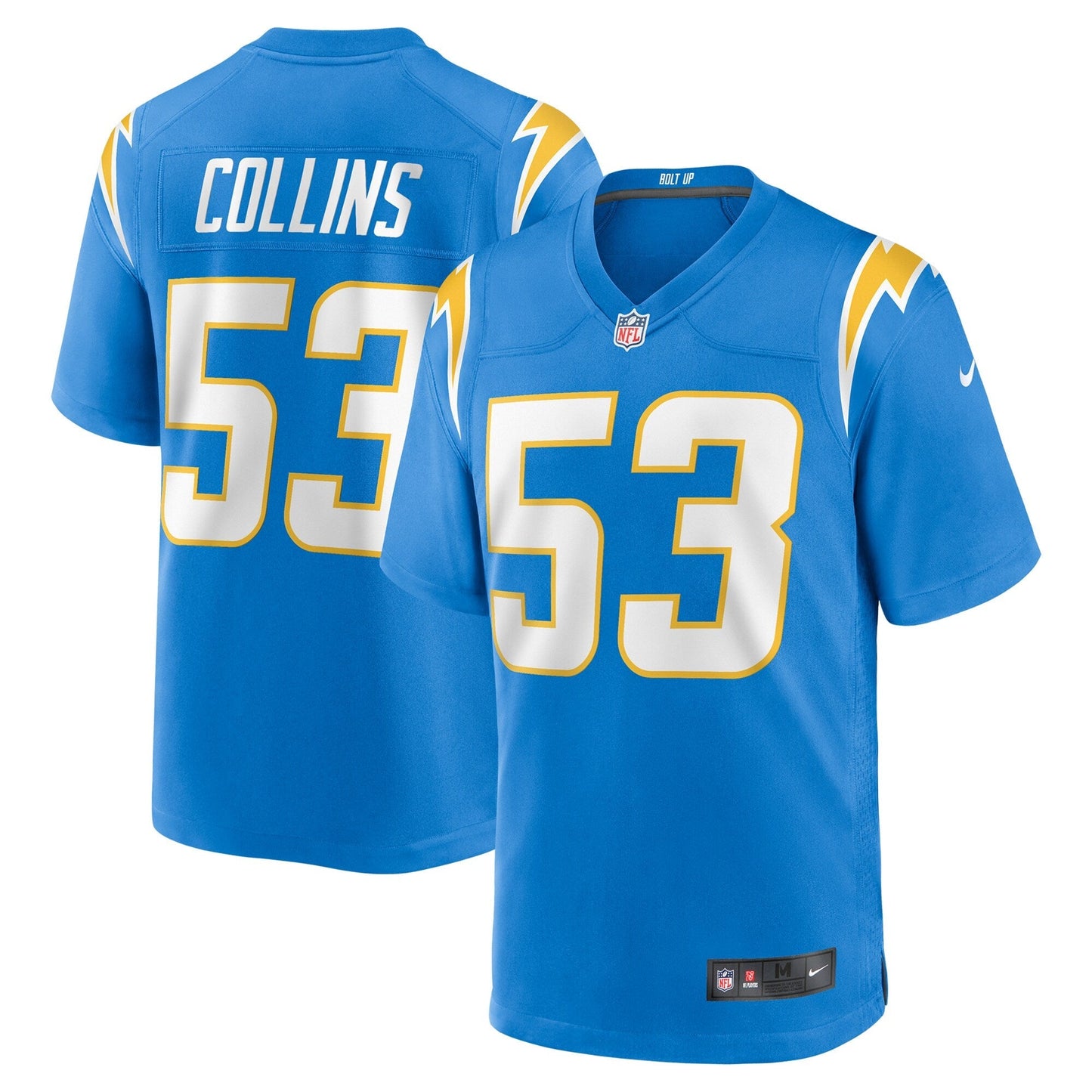 Chris Collins Los Angeles Chargers  Team Game Jersey -  Powder Blue