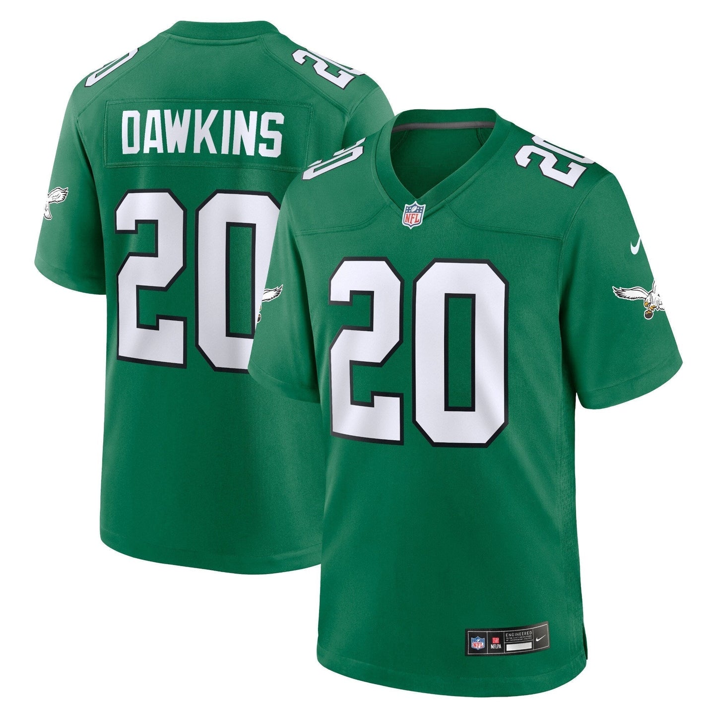 Brian Dawkins Philadelphia Eagles  Alternate Retired   Game Jersey - Kelly Green