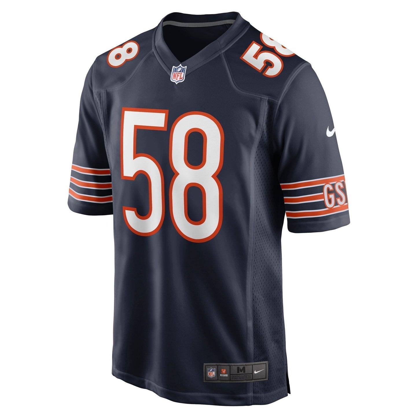 Darnell Wright Chicago Bears  Game Jersey - Navy