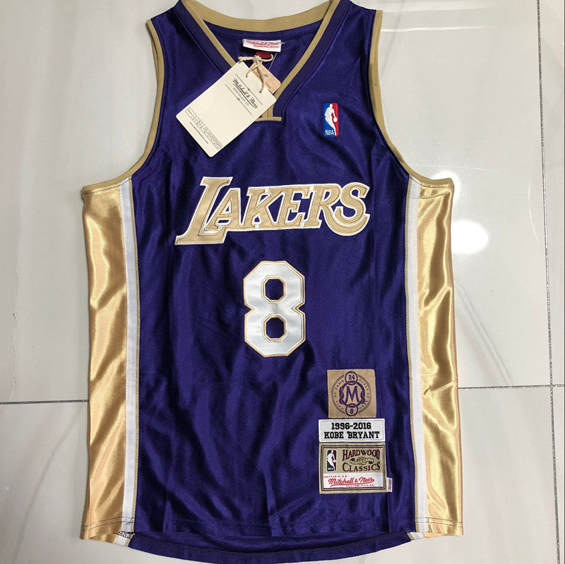 Kobe Bryant 2020 Hall of Fame Purple Fully Embroidered 8# Jersey