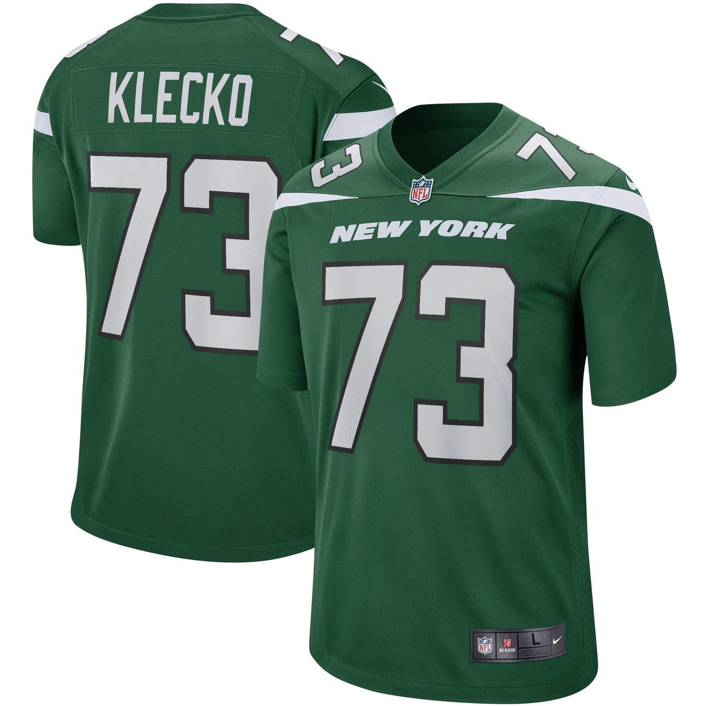 Joe Klecko New York Jets  Game Retired   Jersey - Gotham Green