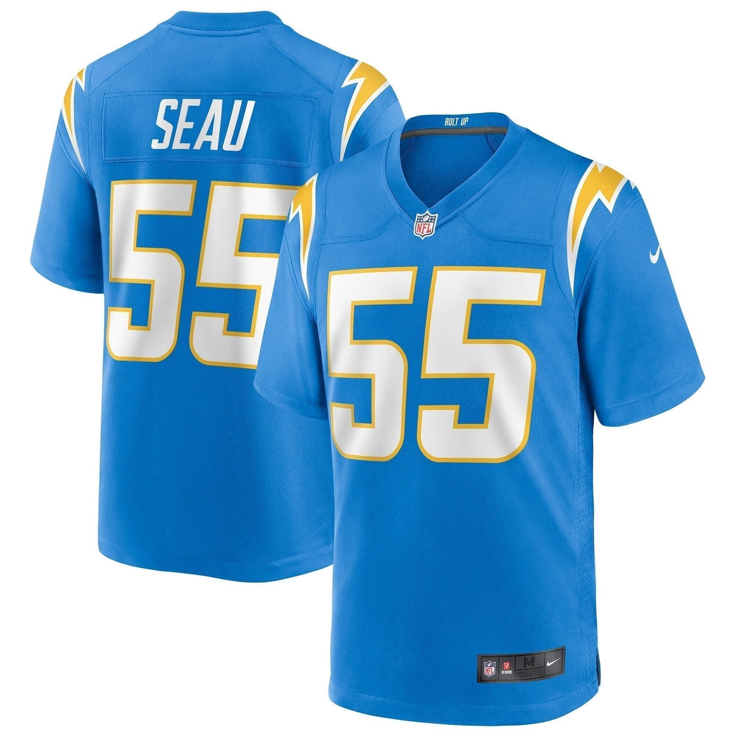 Junior Seau Los Angeles Chargers  Game Retired   Jersey - Powder Blue