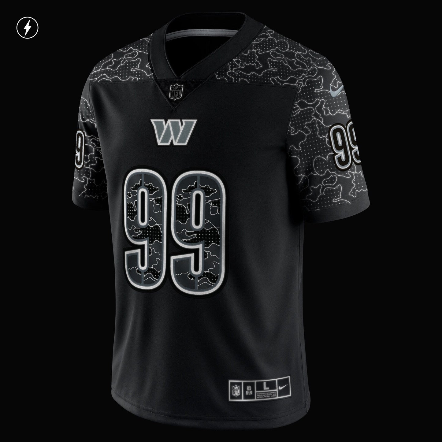 Chase Young Washington Commanders  RFLCTV Limited Jersey - Black