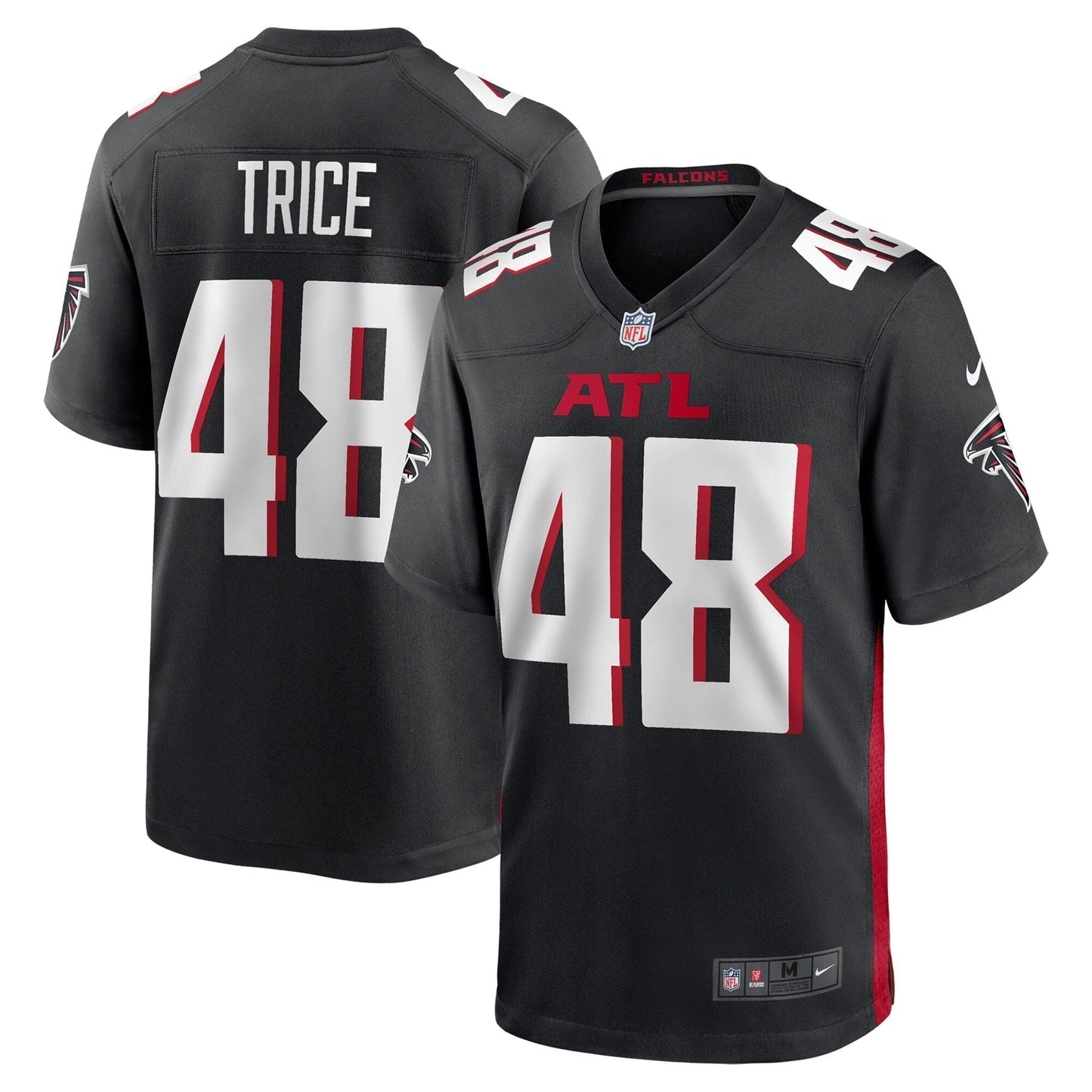 Bralen Trice Atlanta Falcons  Team Game Jersey -  Black