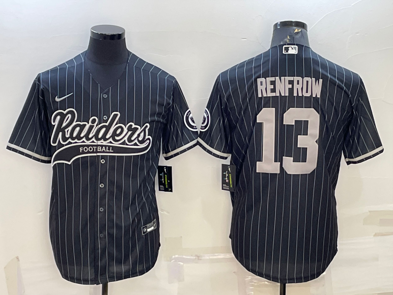 Men's Las Vegas Raiders Hunter Renfrow Black Game Player Jersey Joint Edition