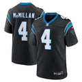 Men's Carolina Panthers Tetairoa McMillan  Black 2025  Draft First Round Pick Game Jersey