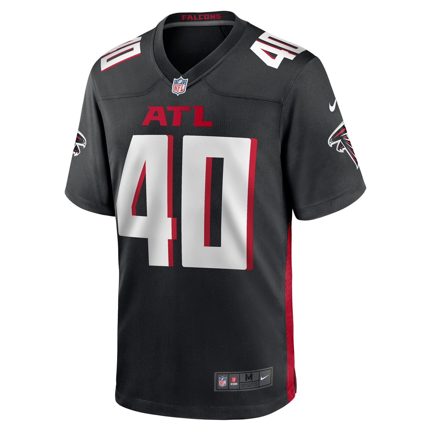 JD Bertrand Atlanta Falcons  Team Game Jersey -  Black