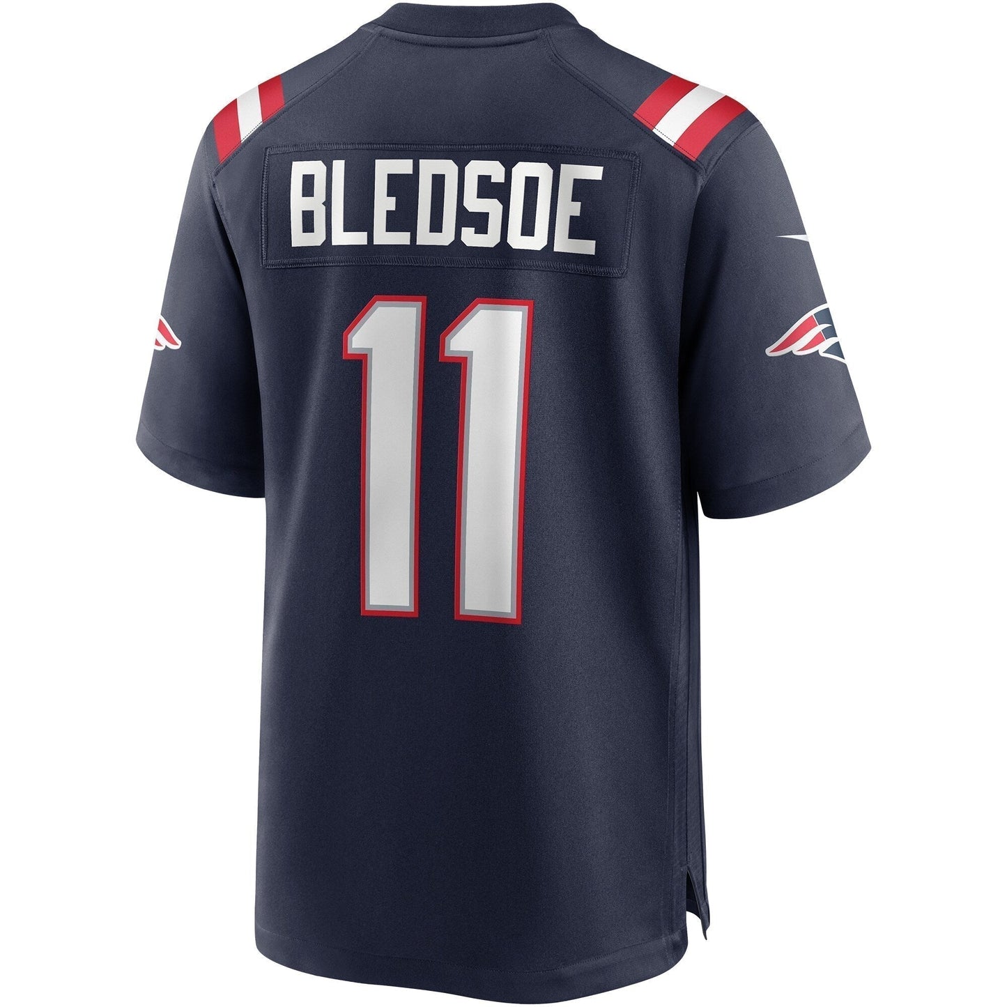Drew Bledsoe New England Patriots  Game Retired   Jersey - Navy