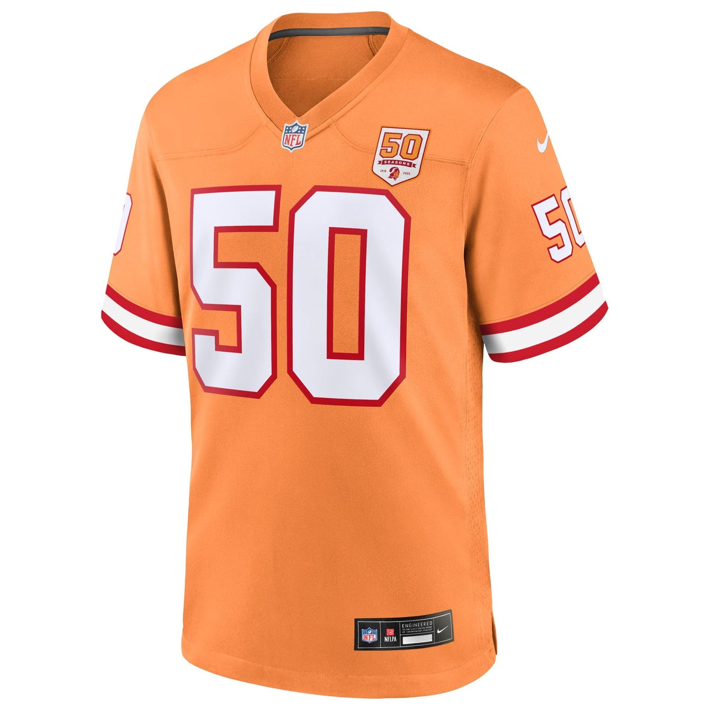Tampa Bay Buccaneers Vita Vea Creamsicle 50th Season Game Jersey