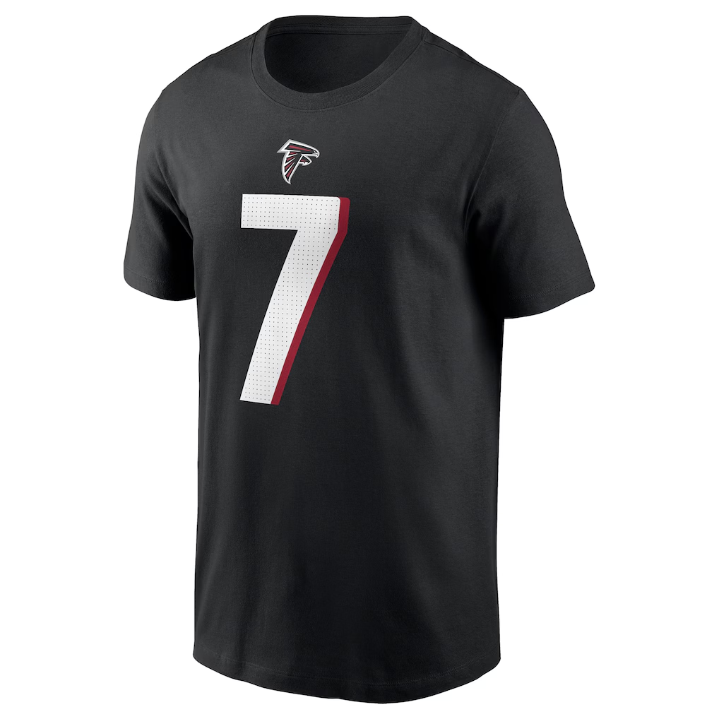 Men's Atlanta Falcons Bijan Robinson  Black Player Name & Number T-Shirt