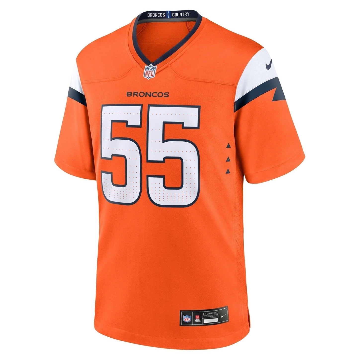 Cody Barton Denver Broncos  Game Jersey -  Orange