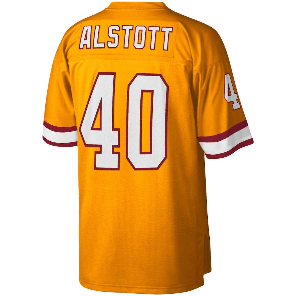 TB.Buccaneers #40 Mike Alstott  Orange Big & Tall 1996 Retired Player Replica Jersey