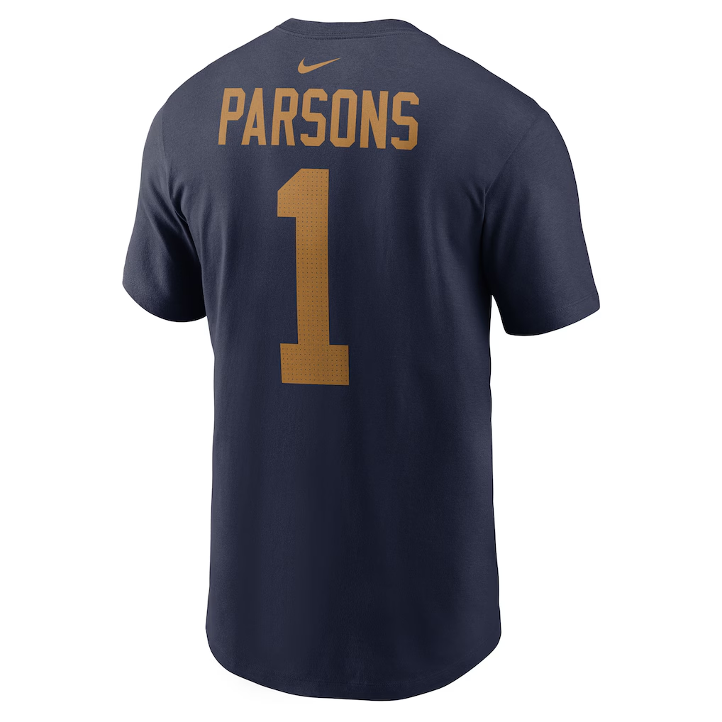 Men's Green Bay Packers Micah Parsons  Navy The 1923 Classic Name & Number T-Shirt