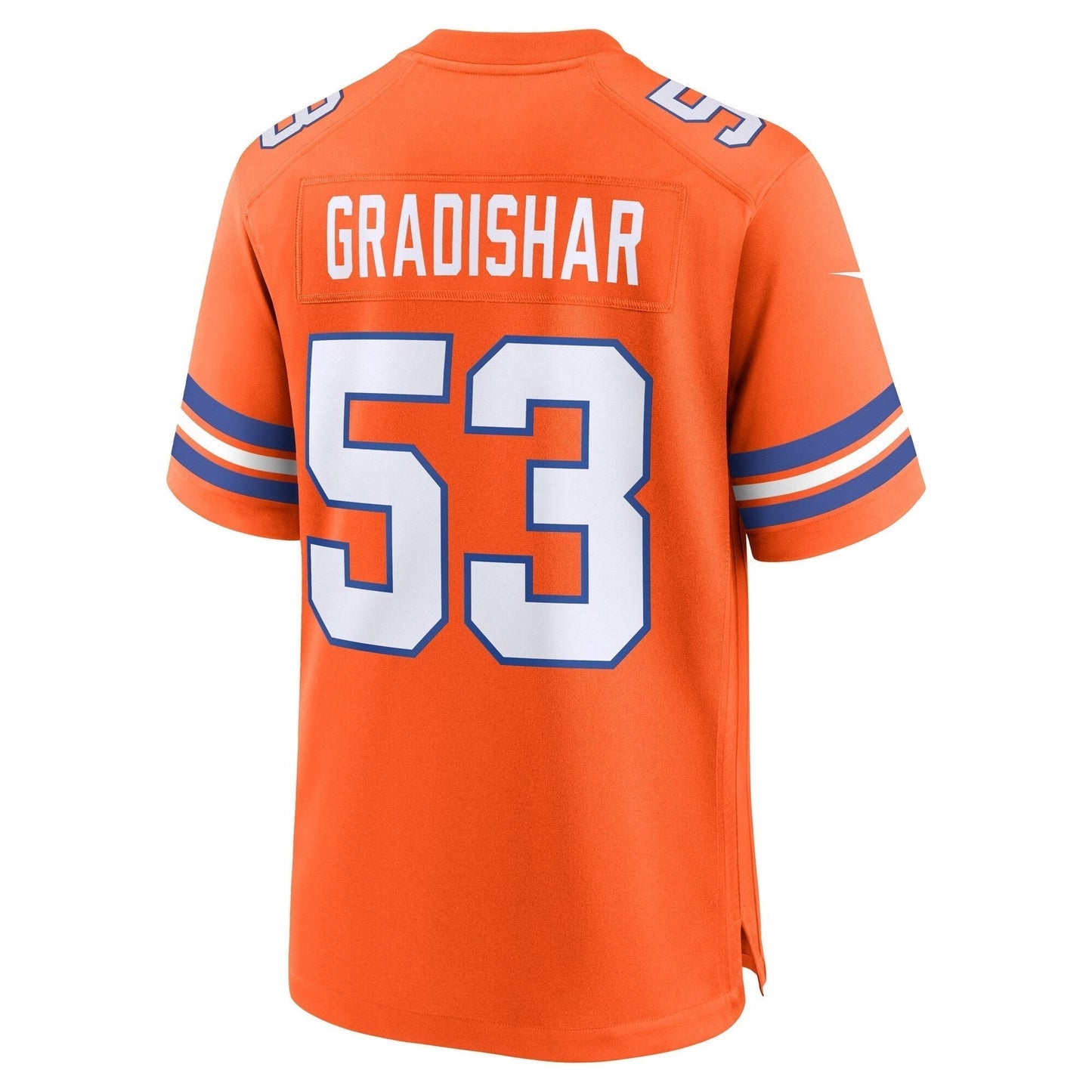 Randy Gradishar Denver Broncos  Mile High Collection 1977 Throwback Retired   Game Jersey - Orange