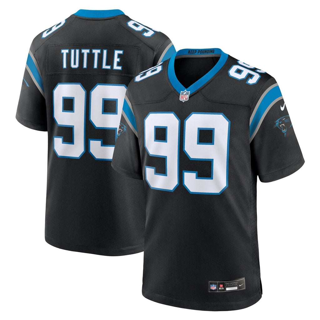 Shy Tuttle Carolina Panthers  Game   Jersey - Black