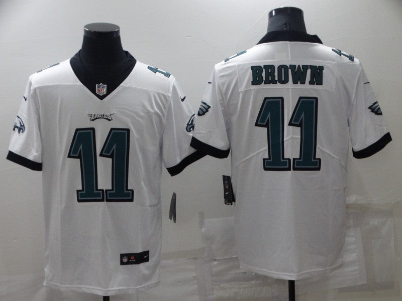 Men's Philadelphia Eagles A.J. Brown #11 White Game Jersey1