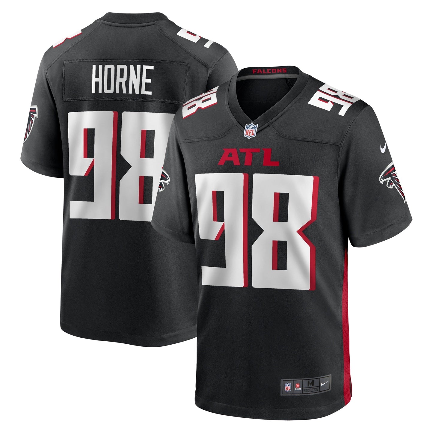 Timmy Horne Atlanta Falcons  Game   Jersey - { Black
