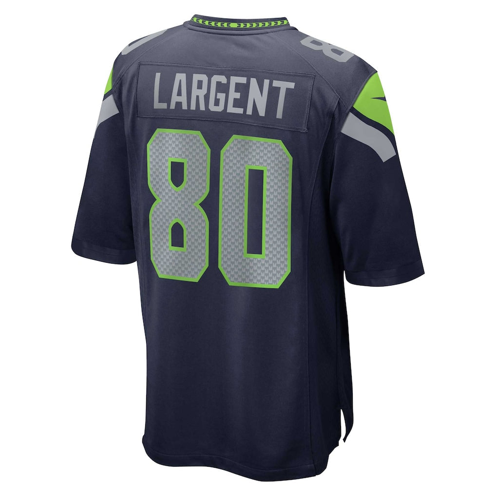 S.Seahawks #80 Steve Largent College Navy Retired Player Game Jersey