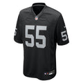 Las Vegas Raiders Cody Lindenberg Black Team Game Jersey