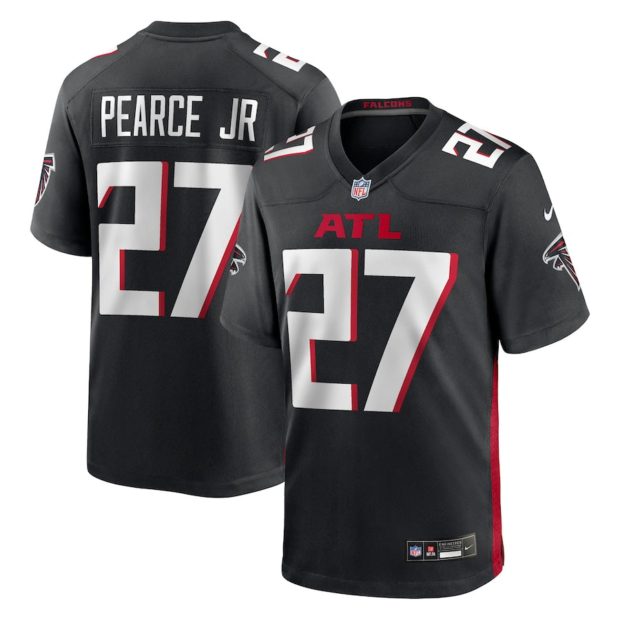 Men's Atlanta Falcons James Pearce Jr.  Black 2025 NFL Draft First Round Pick Game Player Jersey