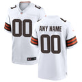 Cleveland Browns  Custom Game Jersey - White