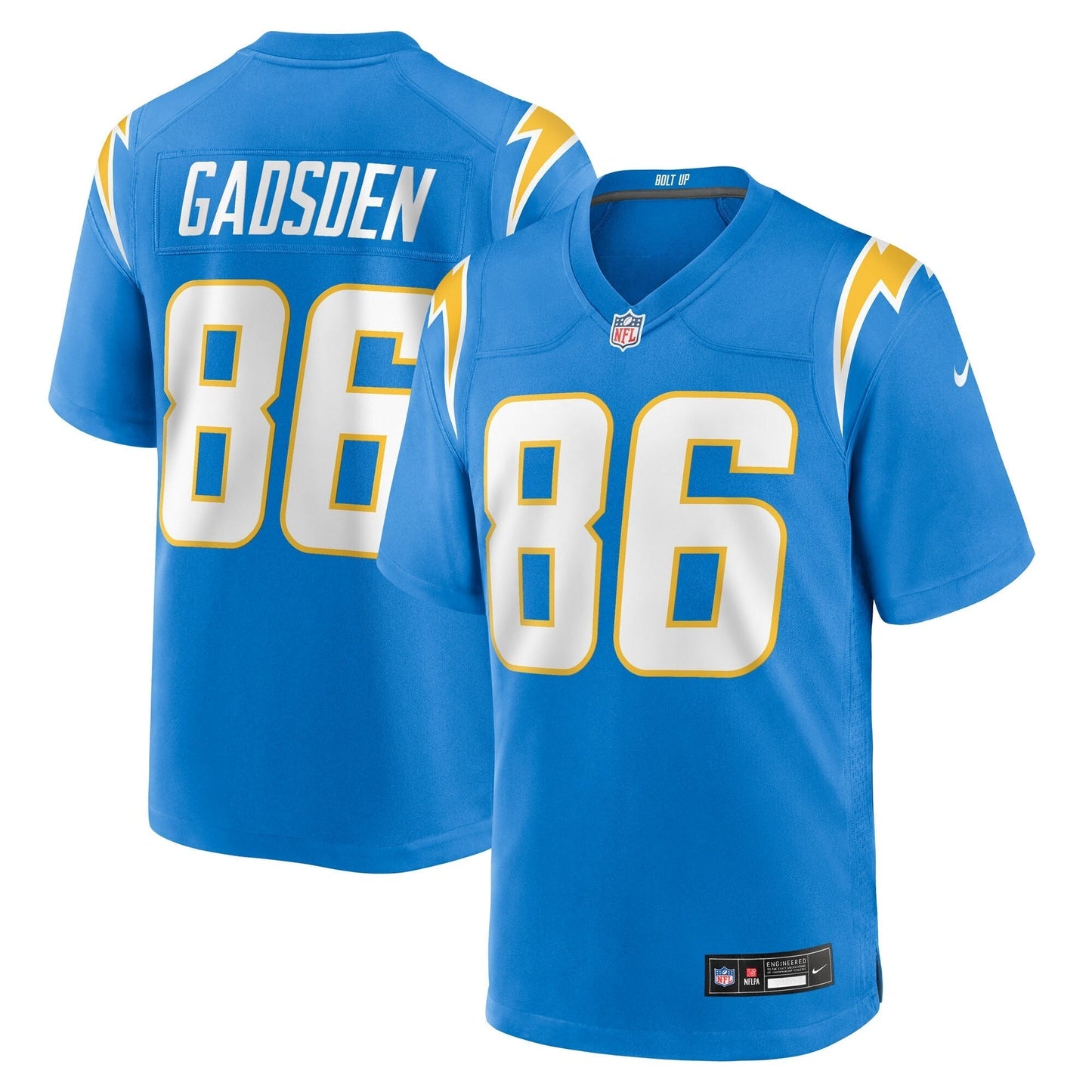 Los Angeles Chargers Oronde Gadsden Powder Blue Team Game Jersey