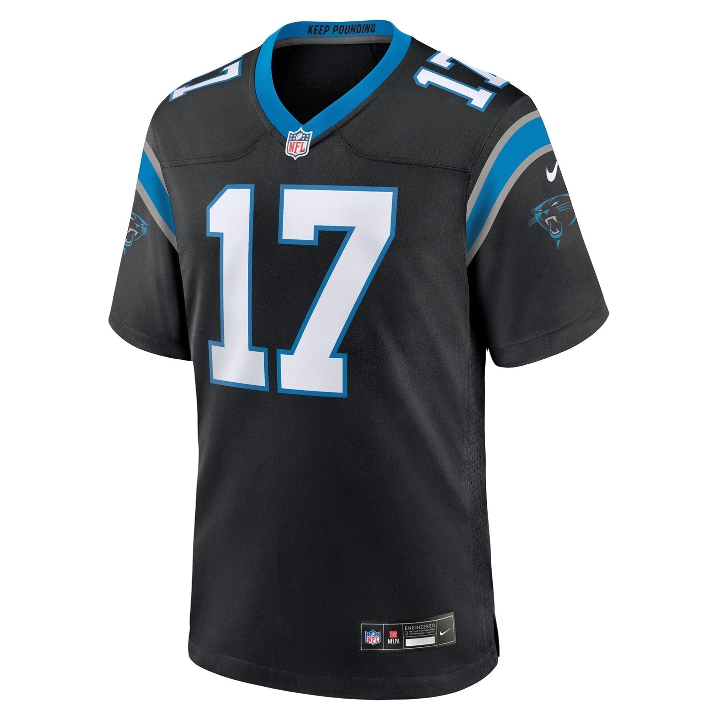 DJ Chark Jr. Carolina Panthers Game Jersey - Black