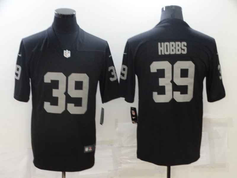 Men's Las Vegas Raiders Nate Hobbs Black Game Jersey