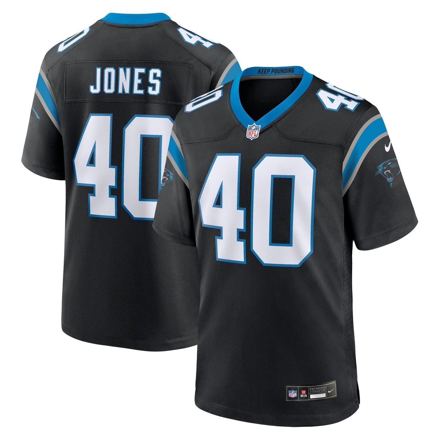 Deion Jones Carolina Panthers  Game Jersey -  Black