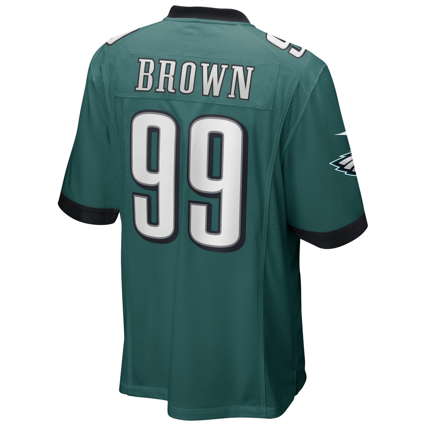 Jerome Brown Philadelphia Eagles  Game Retired   Jersey - Midnight Green