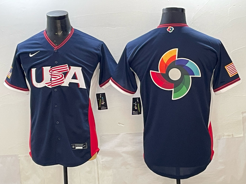 Men's USA Baseball Navy 2026 World Baseball Classic Player Jersey