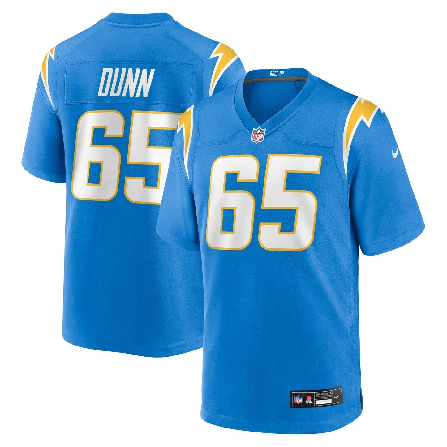 Los Angeles Chargers Michael Dunn Powder Blue Team Game Jersey