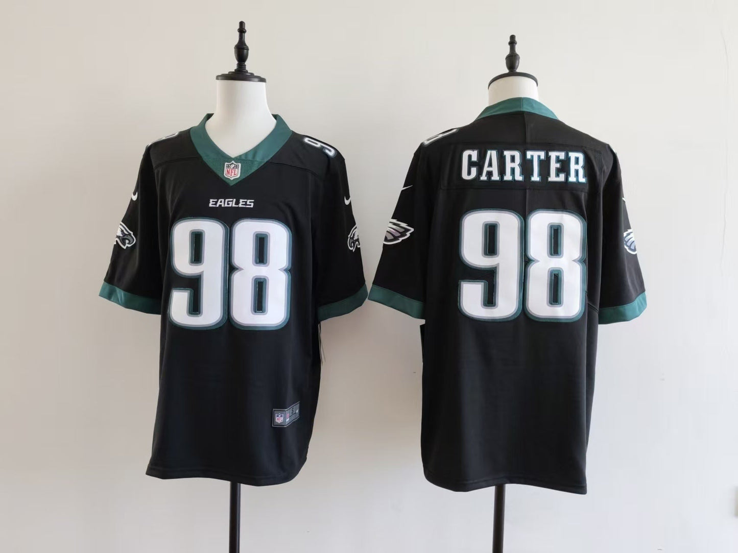 Men's Philadelphia Eagles Jalen Carter  Jersey-Black