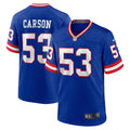 Harry Carson New York Giants  Classic Retired   Game Jersey - Royal