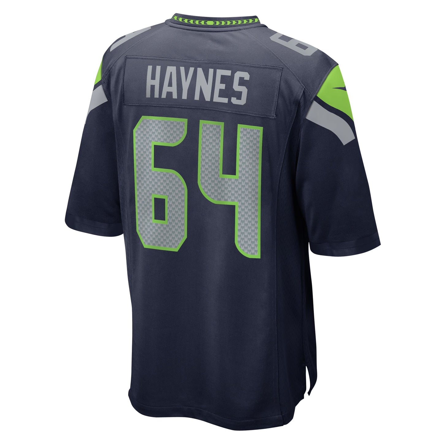 Seattle Seahawks Christian Haynes College Navy Game Jersey