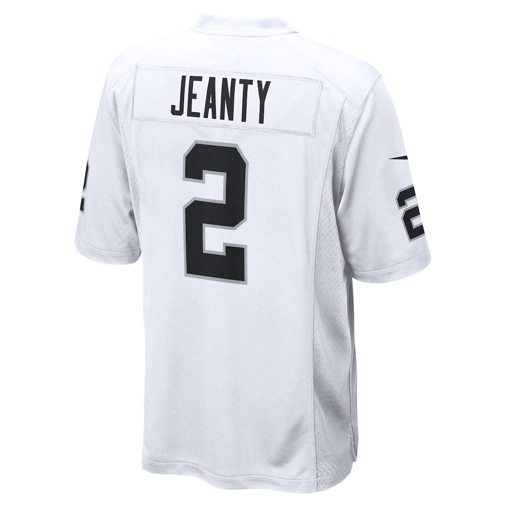 LV.Raiders #2 Ashton Jeanty White Game Jersey