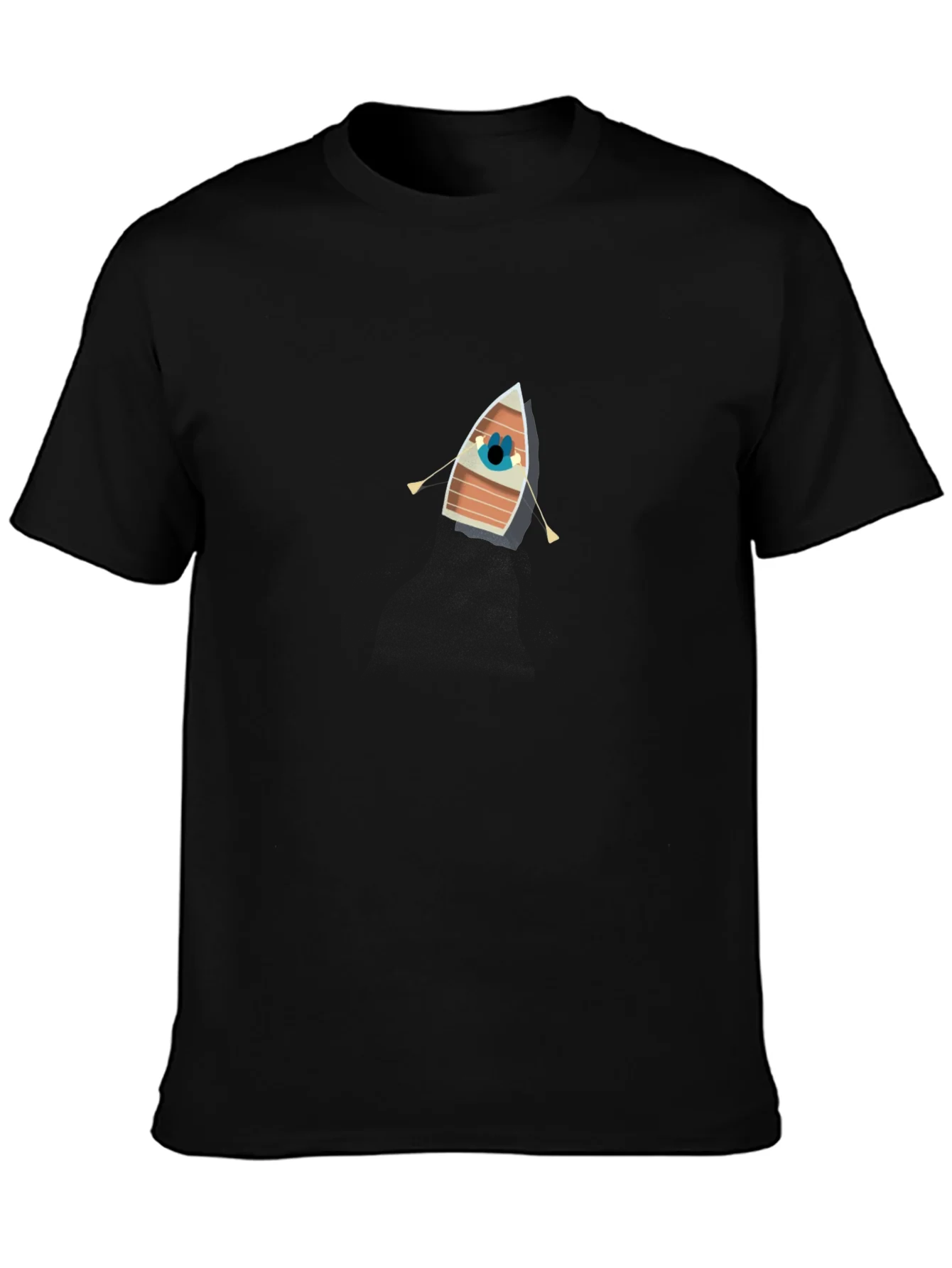 Rowboat Graphic Black Tee