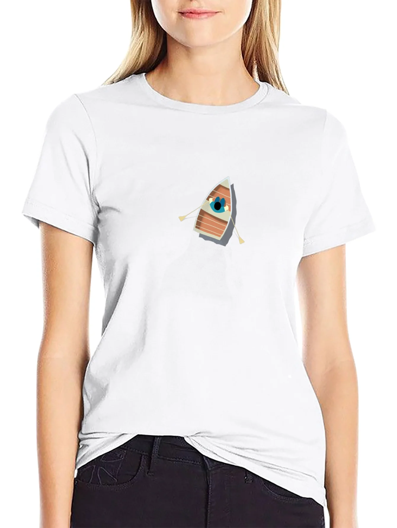 Rowboat Graphic Black Tee