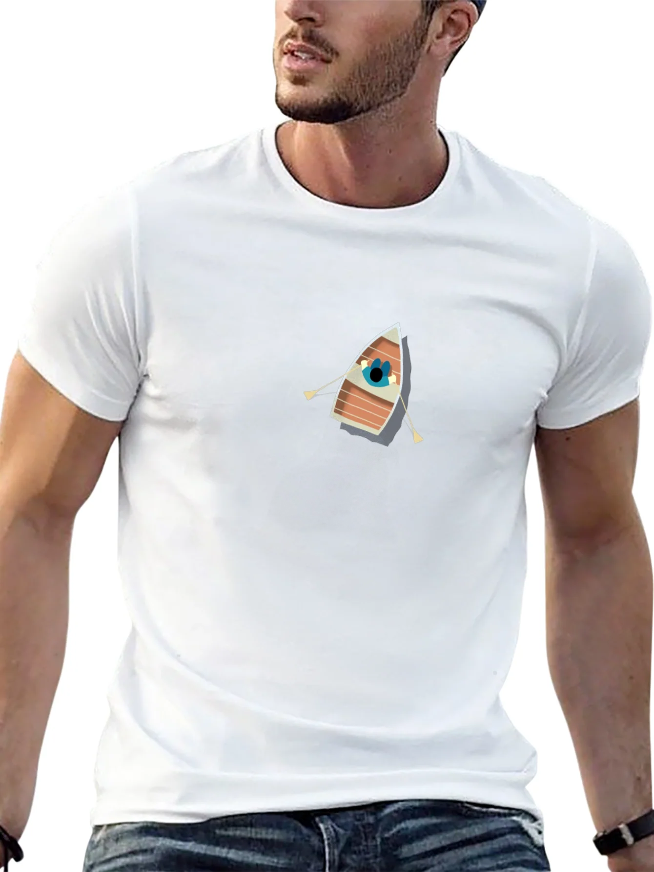Rowboat Graphic Black Tee