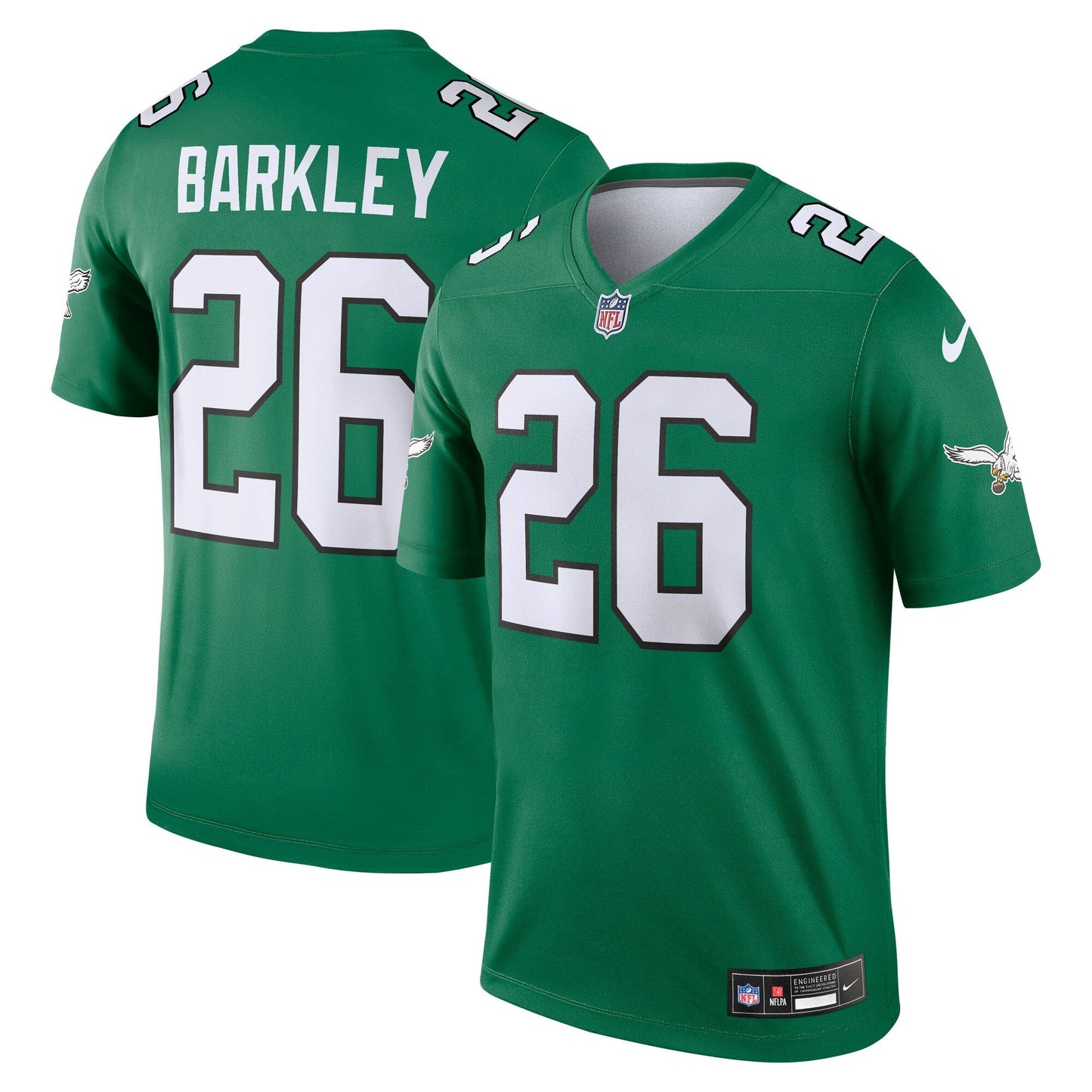 Philadelphia Eagles Saquon Barkley Kelly Green Legend Player Performance Top