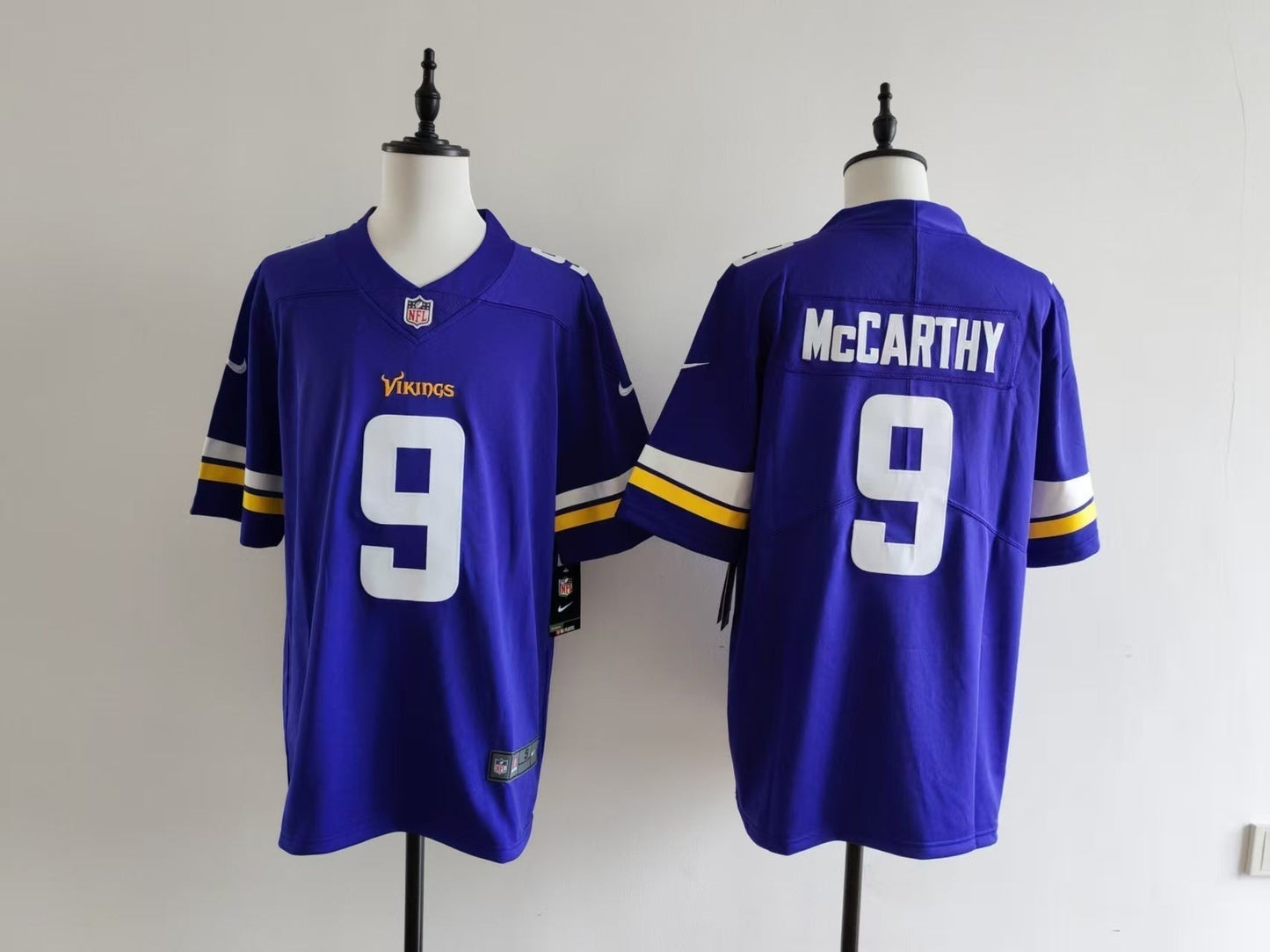 Men's Minnesota Vikings J.J. McCarthy  Jersey -  Purple#9