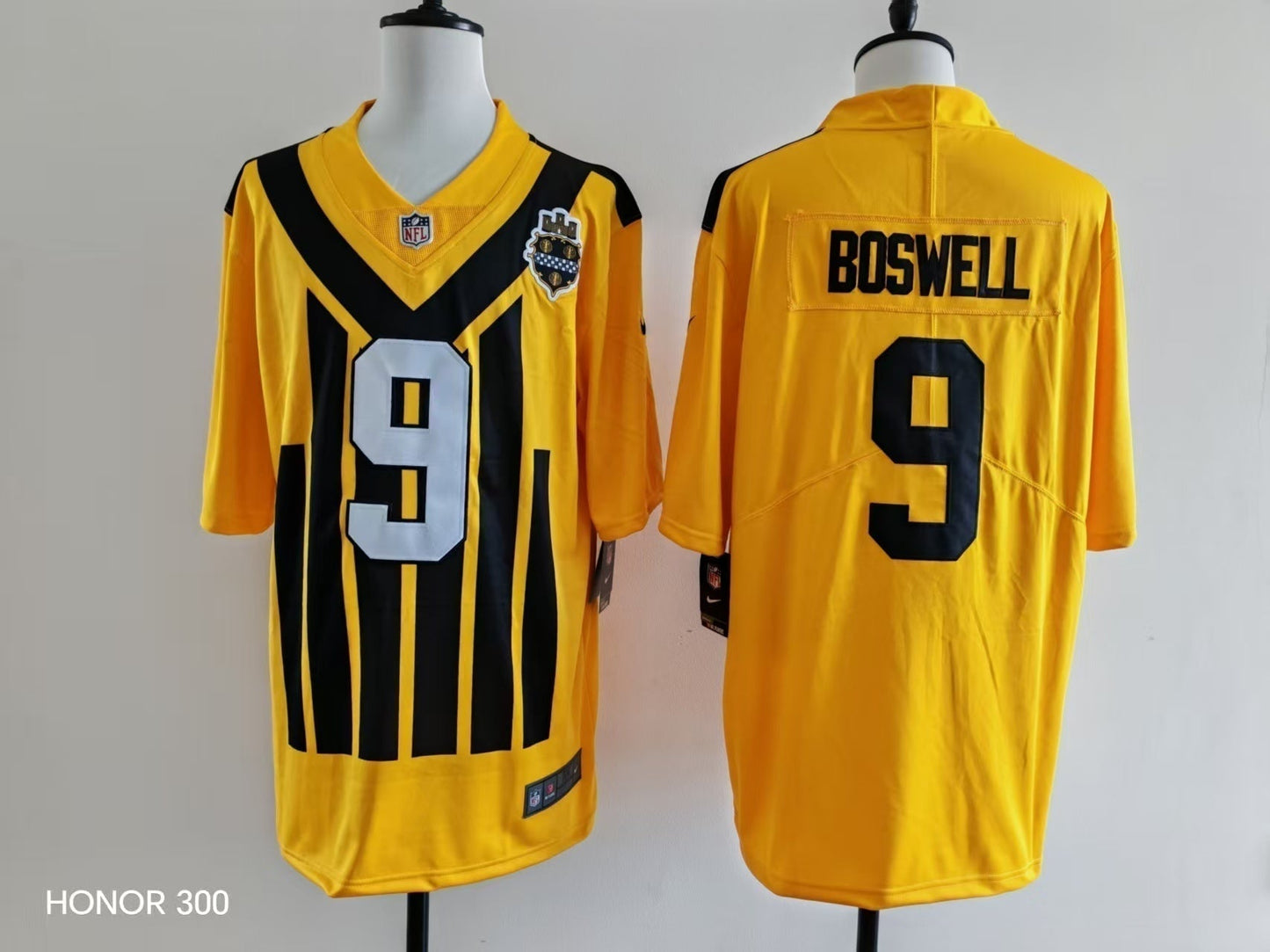 Men's Pittsburgh Steelers Chris Boswell  Jersey -  Retro Yellow-1