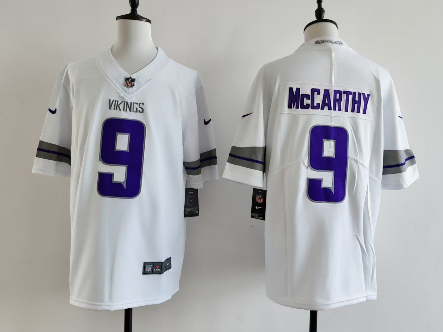 Men's Minnesota Vikings J.J. McCarthy  Jersey -  White