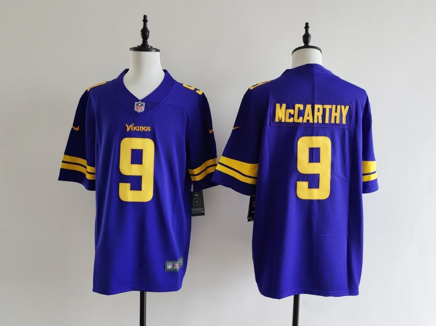 Men's Minnesota Vikings J.J. McCarthy  Jersey -  Purple
