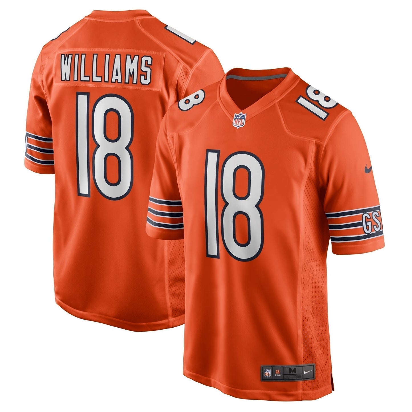 Caleb Williams Chicago Bears  Alternate 2024 NFL Draft First Round Pick   Game Jersey - Orange